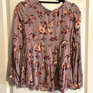 Knox Rose Long sleeve floral shirt